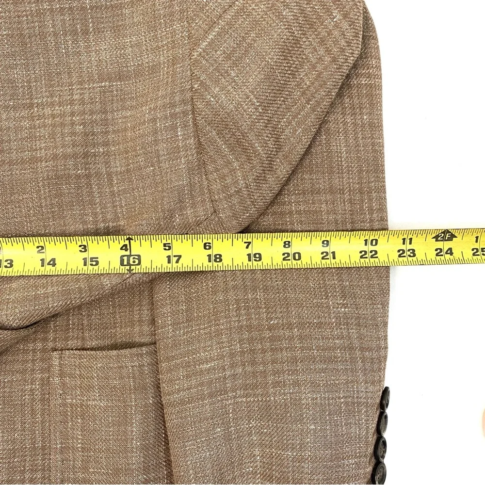 Brunello Cucinelli Silk & Linen Plaid Blazer | 44 - Picture 12 of 15